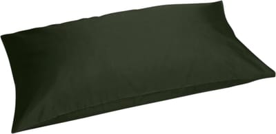 Yumeko kussensloop katoensatijn dark olive 40x80 - Bio, eco & fairtrade - 1 stuk