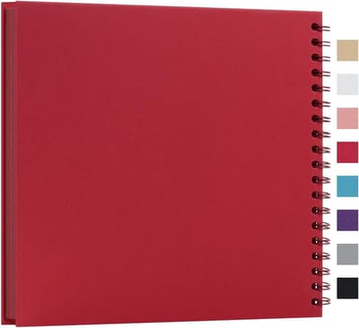 Plakboek Album - Herinneringen Boek - Foto's Plakken - Harde Kaft - 10 Inch 40 Pagina's - Rood