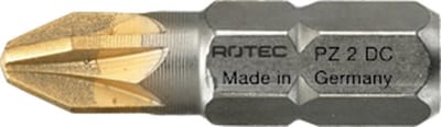 Rotec PRO Schroefbit PZ 2, L=25, C6.3, DIAMOND (vpe 10)