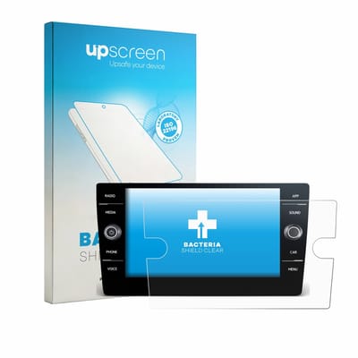 upscreen - Screenprotector voor Volkswagen T-Roc Style 2023 Discover Media 8" - Folie Beschermfolie transparant antibacterieel