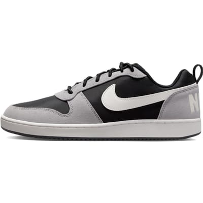 Baskets Nike Court Borough Low Premium Noir Gris Voile Homme Argent Mat 844881-005 42.5 black
