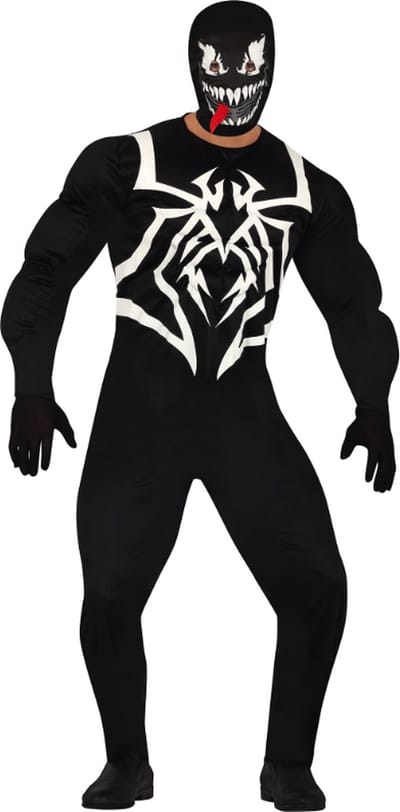 Fiestas Guirca - Herenkostuum creepy hero - maat M (48-50) - Carnavalskleding - Carnaval - carnavalskleding 2027 - Carnaval kostuum
