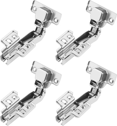 Dailygoody - Cabinet Hinge - 45 Degree Fixed Hinges - Duurzaam en Geluidsarm - Conceled Hinge - Geschikt voor Keukenkasten en Kledingkasten - Se...