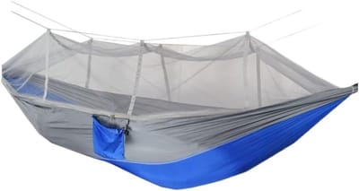Camping Hangmat - Klamboe Tent - Buiten Ontspannen - Anti Muggen Gaas - 1.2 kg - Blauw