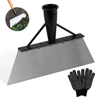 Reinigingsschep voor tuin - duurzame mangaanstaal - multifunctioneel tuingereedschap voor onkruid wieden, mos verwijderen - 26 cm lang