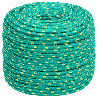 vidaXL - Boottouw - 6 - mm - 50 - m - polypropyleen - groen