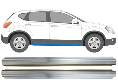 Reparatie dorpel voor Nissan Qashqai 2007-2013 / Links + Rechts / Set