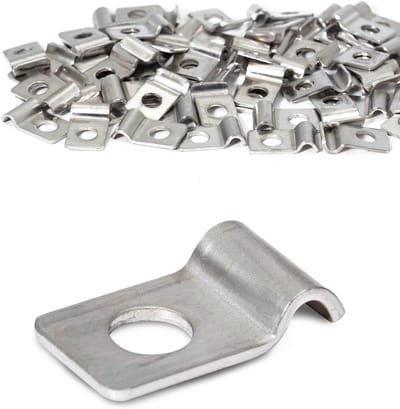 Set van 60 Kabelclips, Metalen 2 mm Tube Klemmen voor Bevestiging, Ideaal voor Kabels, Leidingen en Brandstofslangen