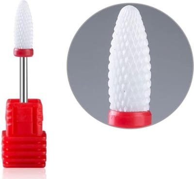 DW4Trading Keramische Kegel Frees Fijne Korrel Voor Elektrische Freesmachine - Pedicure - Manicure - Nagels - Rood