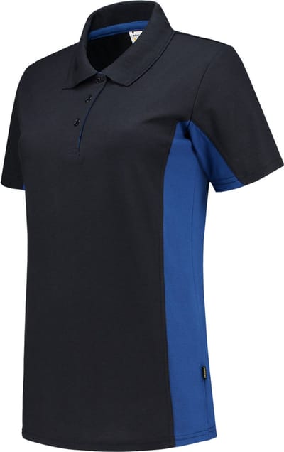 Tricorp poloshirt bi-color dames - 202003 - navy / koningsblauw - maat XXL