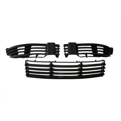 MODECAR - Voorbumper Grill Set - VW Passat B5 2000-2005 - Zwart - Links, Rechts en Midden