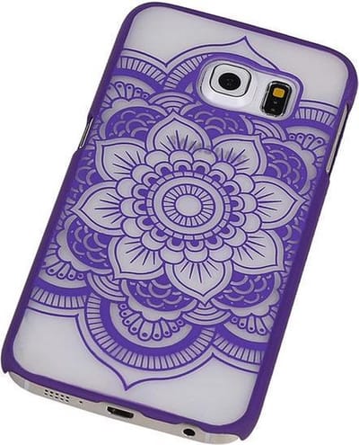 Samsung Galaxy S6 edge Hardcase Roman Paars - Back Cover Case Bumper Hoesje
