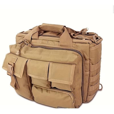 Tactische Messenger Bag, Tactische Aktetas voor Man Militaire Laptoptas Messenger Schoudertas kaki