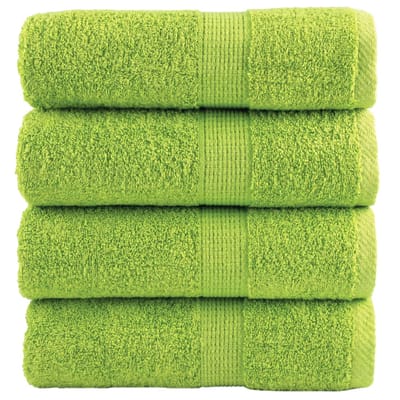 vidaXL - Gastendoekjes - SOLUND - 4 - st - 600 - g/m² - 30x50 - cm - appelgroen