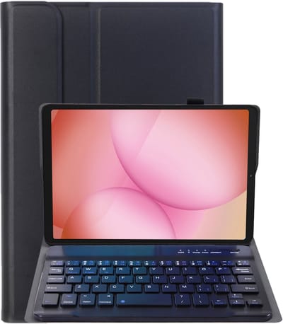 Hoes - Geschikt voor Samsung Galaxy Tab A11 - Keyboard Book Cover - Toetsenbord Case - Hoesje - Zwart