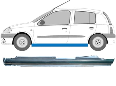 Volledige dorpel voor Renault Clio II 1998-2012 / Links