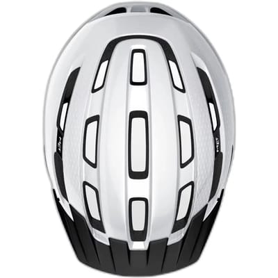 MET Downtown Fietshelm Mannen & Vrouwen – Fietshelm Racefiets Volwassenen – E-Bike – Trekking – Maat S/M (52-58cm) – White Glossy (Wit)