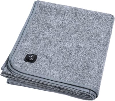 Elektrische Deken - Verwarmde Onderdeken - Comfort Verwarmen - Snelle Verwarming - 160x150cm - Donkergrijs