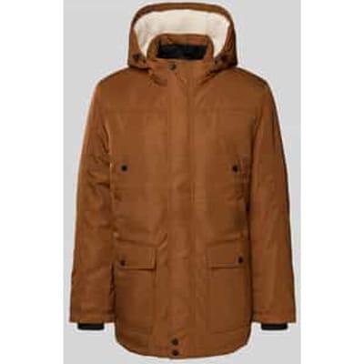 Parka met teddybont en klepzakken