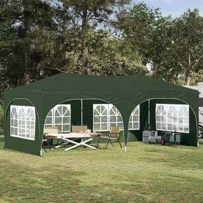 vidaXL - Pop-up - Feesttent - 575 - x - 288 - x - 245 - cm - Groen - Oxford - Stof