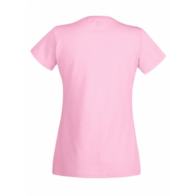Fruit of the Loom Dames/vrouwen Lady-Fit Valueweight Short Sleeve T-Shirt (Pak van 5) (Lichtroze)