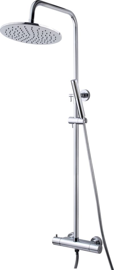 Klea Core Opbouw Regendoucheset Met Thermostaatkraan En Handdouche Chroom