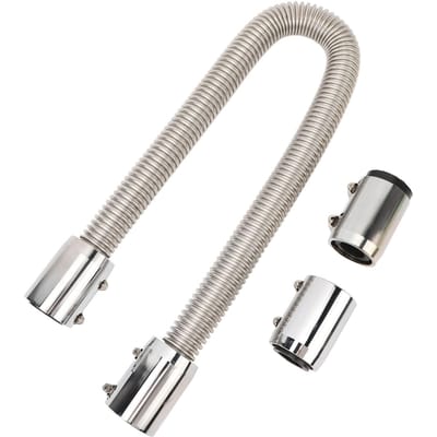 Koelvloeistof Radiatorslang 36in Flexibele Roestvrijstalen Waterslang Kit voor 1 1 4in 1 1 2in 1 3 4in 1 5 8in Radiatorhalzen zilver