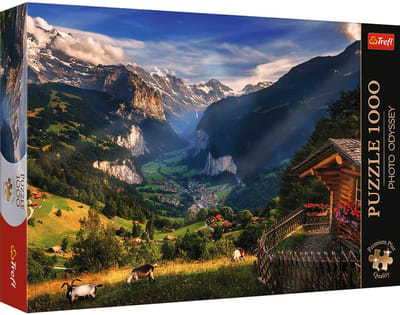 Trefl legpuzzel Photo Odyssey Lauterbrunnen Zwitserland 1000 stukjes.