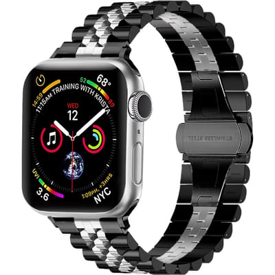 Apple Watch Ultra Jubilee stalen band (zwart/zilver)