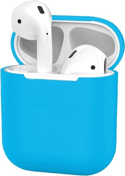 Go Go Gadget - AirPods hoesje - Bescherming - Siliconen - Blauw - Geschikt voor AirPods 1/2