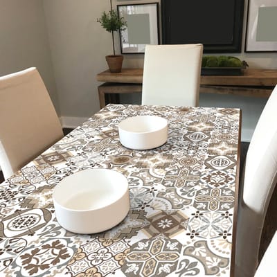 Decoratieve meubelstickers - 60 authentieke Seforia cementtegel meubelstickers - 60 stickers 20x20cm