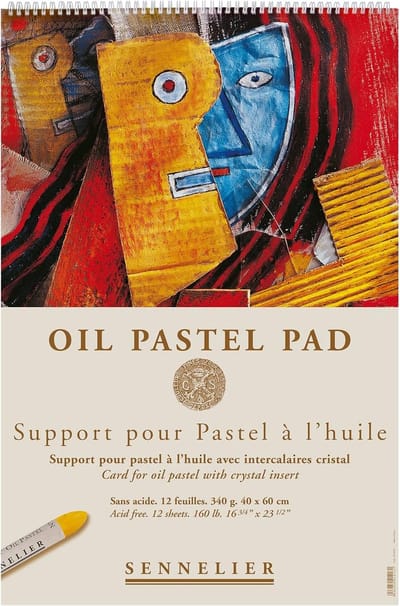 Pastelpapier Wit - Hoogwaardig Tekenblok voor Oliepastels en Kunst