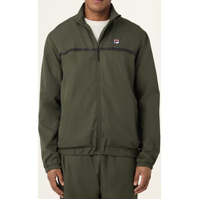 FILA San Siro Regular Blocked Woven Track Jacket Black Maat: M | Lichte Jassen Outlet | Heren | Groen
