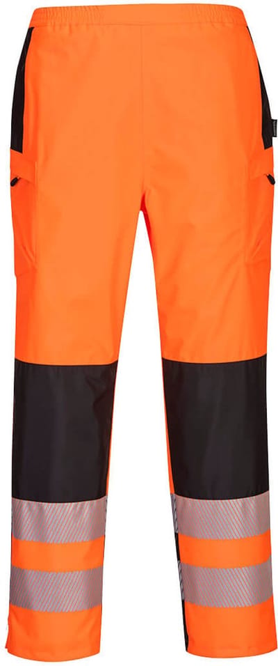 Portwest PW3 Hi-Vis Dames Regenbroek PW386 - Oranje/Zwart - L