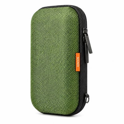 Sounix Harde Schijf Tas - 2.5 inch / 3.5 inch - Hard Cover Case - Powerbank Hoes - Geschikt Voor Extreme Portable SSD - Groen