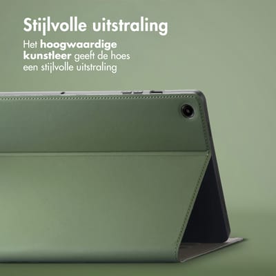 Accezz Tablet Hoes - Geschikt voor Samsung Galaxy Tab A9 Plus - Classic Tablet Case - Groen