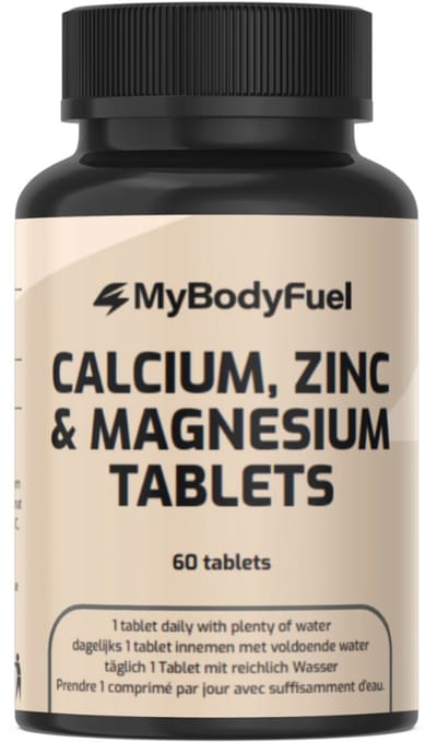 MyBodyFuel - Calcium Magnesium Zink Tabletten - 3-in-1 Mineralencomplex - 60 Tabletten