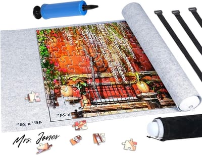 Mrs. Jones Puzzle Mat Puzzle Storage Saver for Jigsaw Puzzles - Up to 1500 Pieces - 26 * 46 Inch .