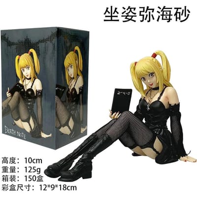 10cm Anime Amane Misa Figuur Yagami Light MisaMisa Figuurtje Verzamelaar MDolls Misa Amane Speelgoed Fans Verjaardagscadeaus black