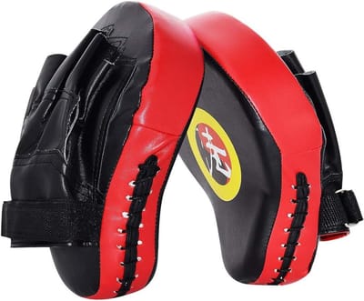 Bokshandschoenen - Training focus - Vechtsport training - Ergonomisch gebogen ontwerp - 10 inch - Rood