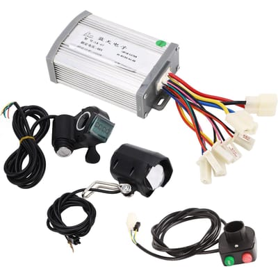 48V 1000W Elektrische Fiets Ombouwset Geborstelde Controller Duimgashendel Handvat Koplamp Schakelaar