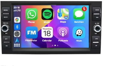 Autoradio 2/32GB met Carplay en Android auto | Geschikt voor Ford Focus Fiesta Fusion C, S max Mondeo Hobby TL Transit Connect Galaxy Kuga 2002-2013 | Radio scherm met Navigatie | 2002 2003 2004 2005 2006 2007 2008 2009 2010 2011 2012 2013 | MK5 MK2