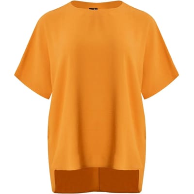 D collectie Crêpe Blouse met V-rug voor Dames Mat Fashion