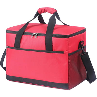 30L geïsoleerde koeltas lekvrije lunchkoeler schoudertas voor picknick strandtrip kamperen rood