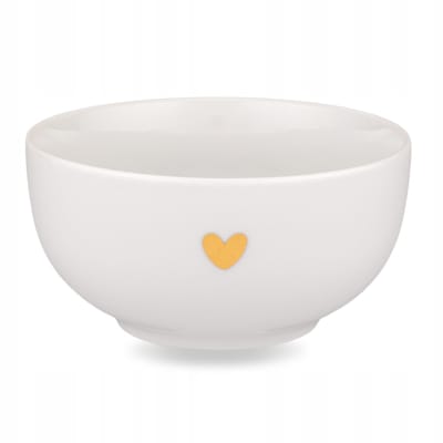 Porcelanen Kom 500ml - Gouden Hart Decoratie