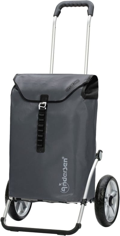 Andersen SHOPPER MANUFAKTUR boodschappentrolley Royal Shopper Ortlieb 49L Anthracite antraciet 107cm