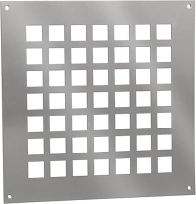 Nedco BV Ventilatieplaat 250x250mm aluminium