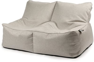 Extreme Lounging - b-chair double - ruime lounge 2-zits - binnen & buiten - UV- en waterbestendig - 120x75x66cm - ecru