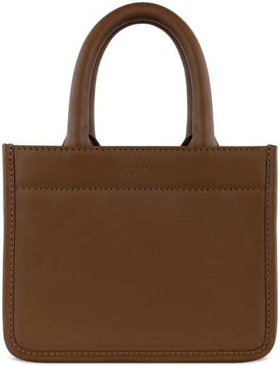 bugatti Leren Handtas Schoudertas Daphne Tote Bag Cognac Lichtbruin