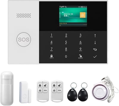 Beveiligingssysteem Woning - Smart Home Alarm - Huis Beveiligen - WIFI GSM App Controle - 185x125x14.7mm